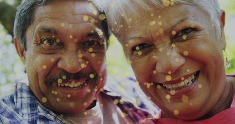 Elderly Couple Enjoying Outdoor Bliss with Joyful Expressions