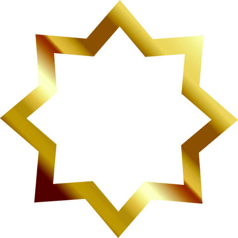 gold geometric star shape on transparent background - Download Free Stock Videos Pikwizard.com