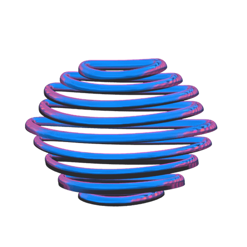 Futuristic Spiral Sphere Floating on Transparent Background - Download Free Stock Videos Pikwizard.com