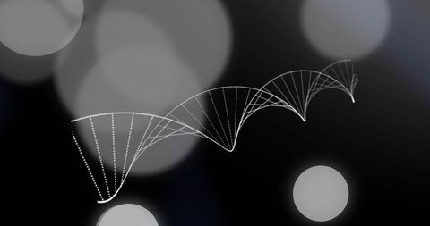 abstract dna strand with futuristic bokeh background - Download Free Stock Images Pikwizard.com