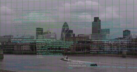 Fusion of London's Iconic Skyline and Digital Technology