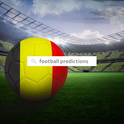 belgian flag football in stadium with search bar concept - Download Free Stock Templates Pikwizard.com