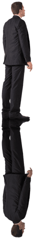 Caucasian Businessman on Transparent Background with Reflected Image - Download Free Stock Videos Pikwizard.com