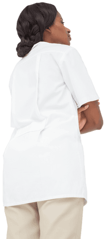 Transparent young nurse with arms crossed confident pose