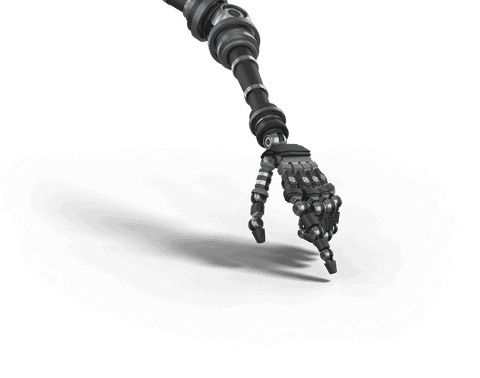 Transparent View of Robotic Arm in Playful Gesture - Download Free Stock Videos Pikwizard.com