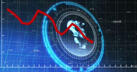Financial Data with Pound Symbol on Digital Interface Background - Download Free Stock Images Pikwizard.com
