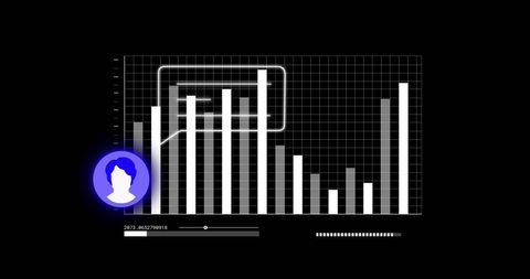 Digital Profile Security in Data Visualization Interface - Download Free Stock Images Pikwizard.com