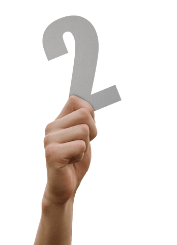 caucasian hand holding number 2 on transparent background - Download Free Stock Videos Pikwizard.com