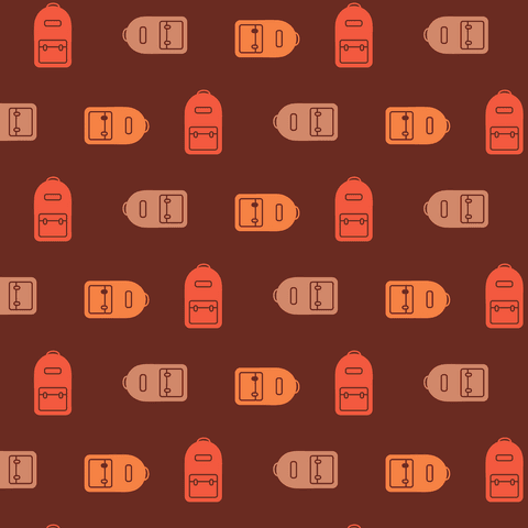 colorful backpack pattern on transparent background for designs - Download Free Stock Videos Pikwizard.com