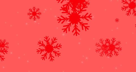 Red Background with Falling Snowflakes for Holiday Celebration - Download Free Stock Images Pikwizard.com
