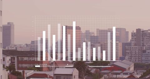 Business Data Integration with Urban Skyline Background