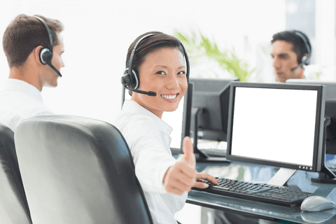 Transparent Smiling Businesswoman Giving Thumbs Up in Modern Office - Download Free Stock Videos Pikwizard.com