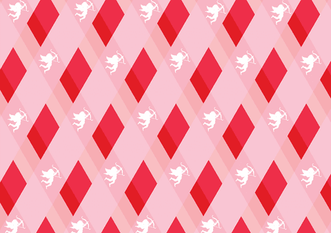 transparent cupid diamond background over red diamond - Download Free Stock Videos Pikwizard.com