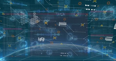 Futuristic Digital Interface with Data Streams and Analytics - Download Free Stock Images Pikwizard.com
