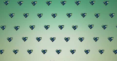 Heart Shape Earth Pattern on Green Background Promoting Global Conservation - Download Free Stock Images Pikwizard.com