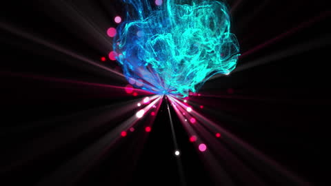 Vibrant Light Trails Dynamic Digital Abstract