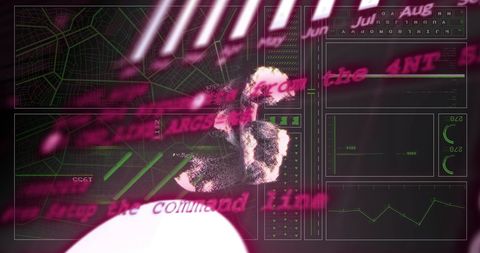 Futuristic Data Interface with Abstract Holographic Elements - Download Free Stock Images Pikwizard.com