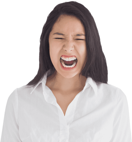 asian businesswoman shouting transparent background - Download Free Stock Videos Pikwizard.com