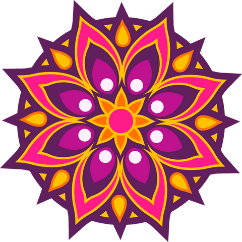 intricate vibrant mandala on transparent background with petals and teardrops - Download Free Stock Videos Pikwizard.com