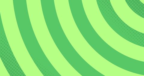 Hypnotic green circles rotating in repetitive motion
