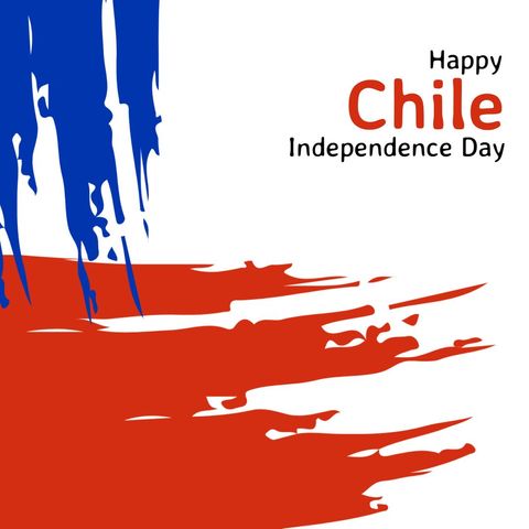 Chile Independence Day Celebration Design with Patriotic Colors - Download Free Stock Templates Pikwizard.com