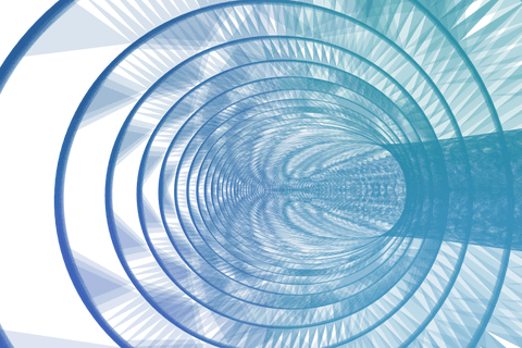 futuristic digital tunnel with geometric patterns on transparent background - Download Free Stock Videos Pikwizard.com