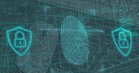 Futuristic Digital Fingerprint Verification Technology - Download Free Stock Images Pikwizard.com