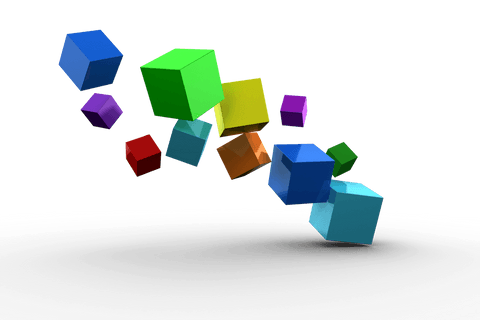 vibrant transparent 3d cubes on black background - Download Free Stock Videos Pikwizard.com