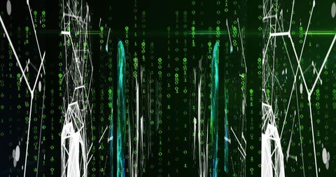 Futuristic Binary Code Background for Data Processing Concepts - Download Free Stock Images Pikwizard.com