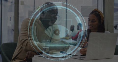 Cybersecurity Concept with Diverse Business Team and Digital Interface - Download Free Stock Images Pikwizard.com