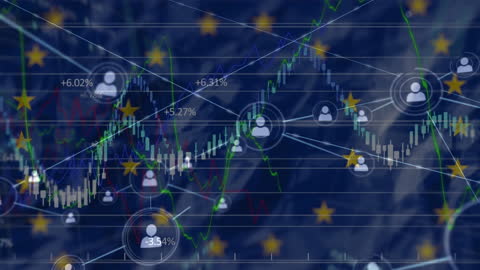 Global Network Technology and Data Analytics Animation