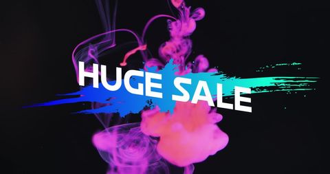 Dynamic Vapor Art Promoting Huge Sale Event - Download Free Stock Images Pikwizard.com