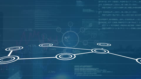 Digital Connections with Global Data Visual Overlay