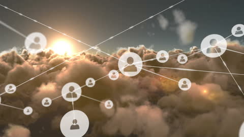 Network Connections and Communication Against Cloudy Sky