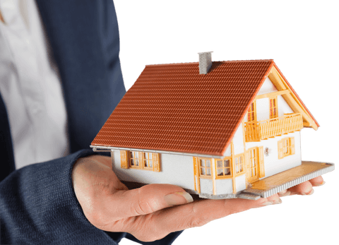 transparent woman holding miniature house model - Download Free Stock Videos Pikwizard.com