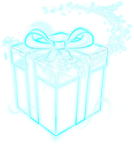 glowing blue gift box with magical sparkles on transparent background - Download Free Stock Videos Pikwizard.com