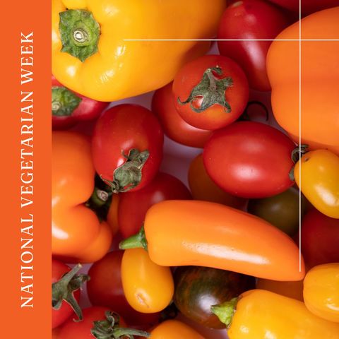 Fresh Peppers and Tomatoes for National Vegetarian Week
