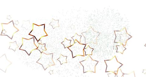 Bright Stars Falling on White Background for Festive Celebrations - Download Free Stock Images Pikwizard.com
