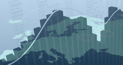 Global Data Processing Concept on World Map - Download Free Stock Images Pikwizard.com
