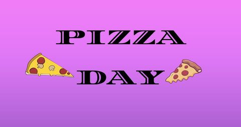 National Pizza Day Celebration with Slice Icons on Purple Backdrop - Download Free Stock Images Pikwizard.com