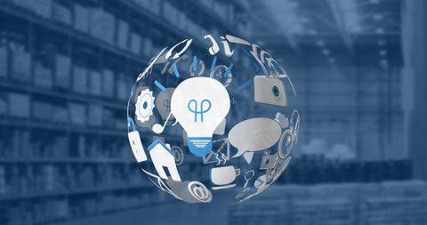 Global shipping and technology integration in warehouse