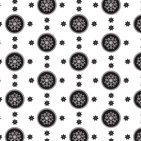 Elegant Black Rosettes and Stars Pattern on Transparent Background - Download Free Stock Videos Pikwizard.com