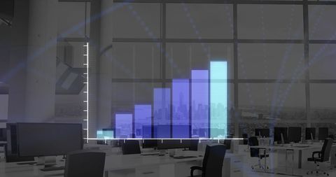 Global Data Analytics in Modern Office Setting - Download Free Stock Images Pikwizard.com