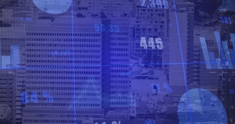 Urban Data Overlay: City Skyscrapers Merging with Financial Graphs and Analytics