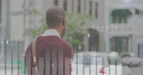 Financial Growth Analytics with Business Professional Outdoors - Download Free Stock Images Pikwizard.com