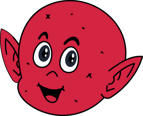 Red Elf Ball Character with Playful Expression on Transparent Background - Download Free Stock Videos Pikwizard.com