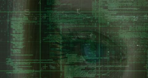 Digital Data Security Interface over Human Eye - Download Free Stock Images Pikwizard.com