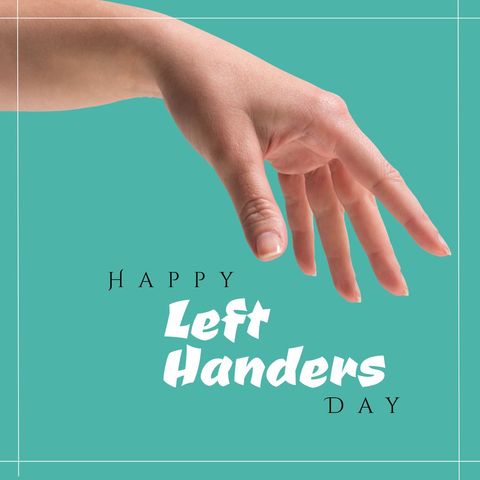celebrating happy left handers day with stylish typography - Download Free Stock Templates Pikwizard.com
