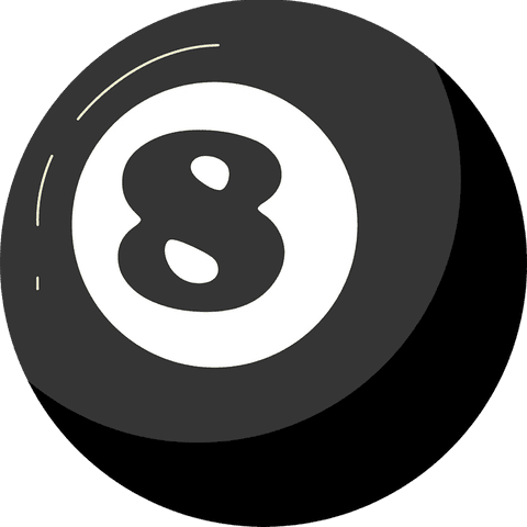 eight ball billiard floating on transparent background - Download Free Stock Videos Pikwizard.com