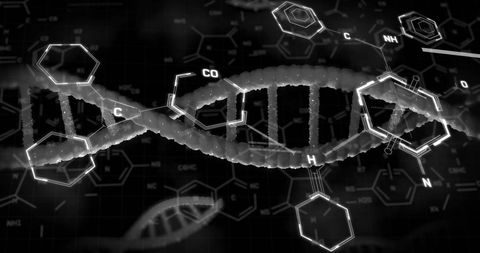 Futuristic DNA and Chemical Formula Representation